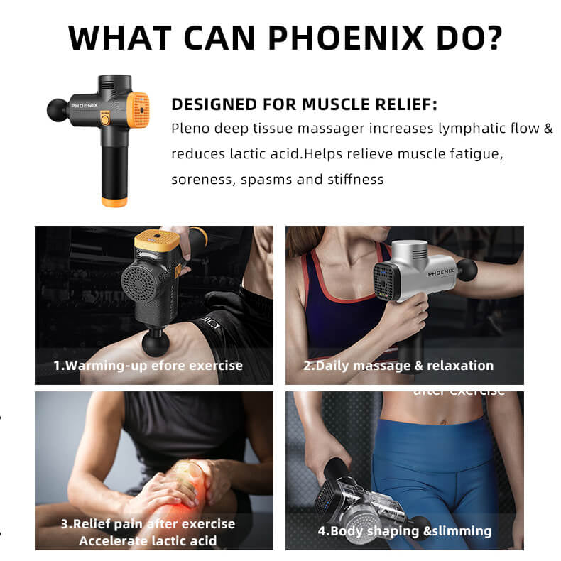 Phoenix A2 Back rub Muscle Unwinding Back rub Weapon At Home Charging Profound Unique Treatment Vibrator Box Compact Bundle